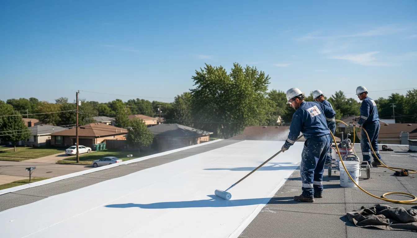 Commercial roof coating in Pelham, NC near me
